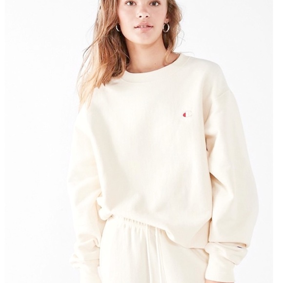 white champion crewneck womens